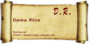 Danka Róza névjegykártya